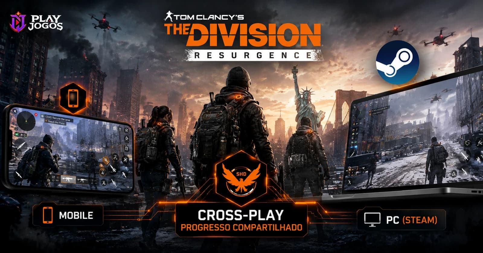 The Division Resurgence mira novos agentes com chegada à Steam e progresso compartilhado