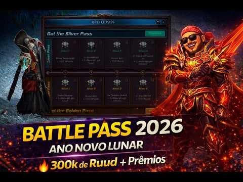 Evento Battle Pass do Ano Novo Lunar no MEGAMU em 2026