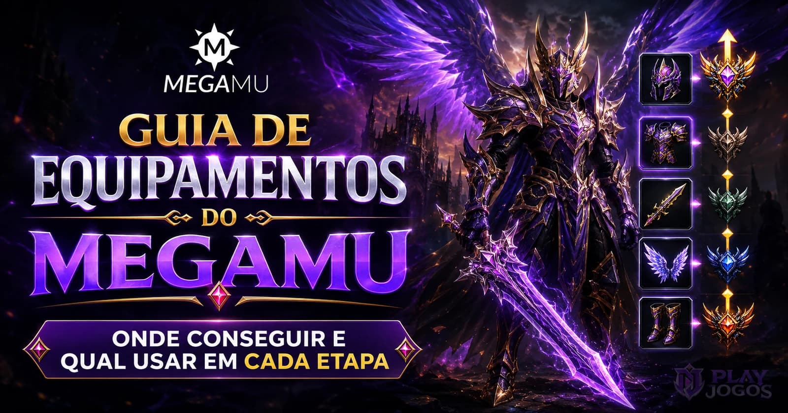 Guia de Equipamentos do MEGAMU: Onde Conseguir e Qual Usar em Cada Etapa
